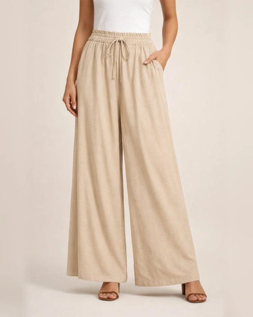 Summer New Women's Wide-legged Pants High-waisted Long Skirt Pants | JRSEE:704a2432-c95d-46f0-bace-4216ddce3693