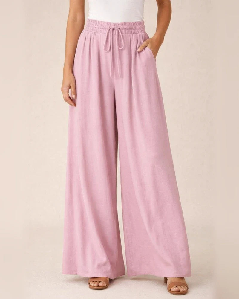 Summer New Women's Wide-legged Pants High-waisted Long Skirt Pants | JRSEE:415fcd3c-697f-437f-80e3-67fa0a53b595