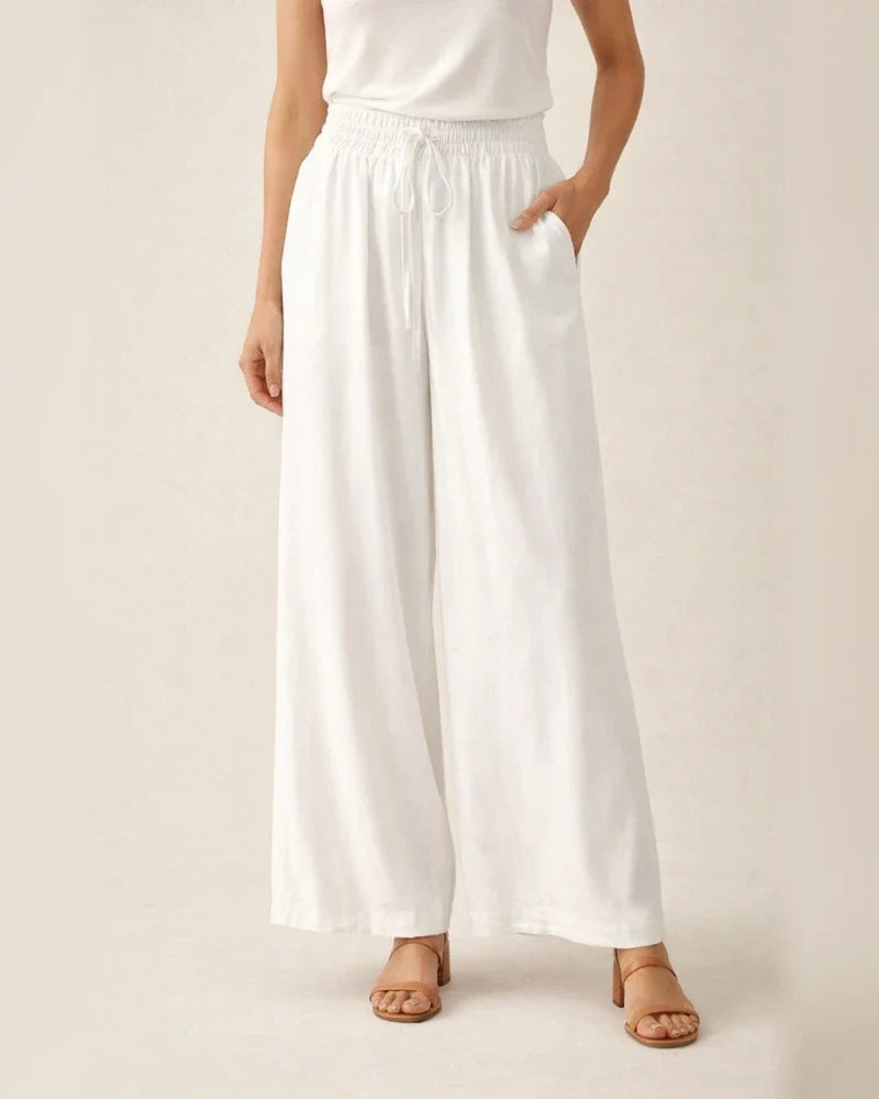 Summer New Women's Wide-legged Pants High-waisted Long Skirt Pants | JRSEE:028d0e79-c154-41ed-81b3-842402a5b815
