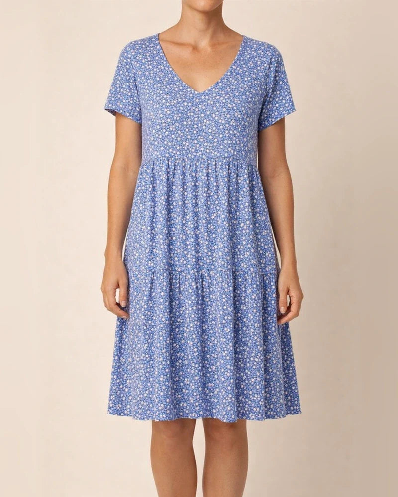 Summer Plus Size Women's Round Neck Slim Short-sleeved Dresses Women | JRSEE:40201bad-298f-44fc-8696-a39a466c79d2