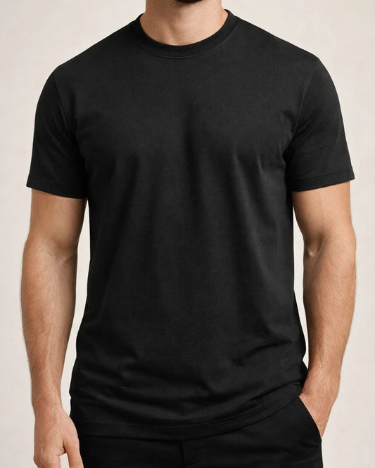 Summer Solid Color Round Neck 100% Cotton Casual Sports T-Shirt Short Sleeve | JRSEE:afda044b-8251-4bde-971a-048bb373bcd6