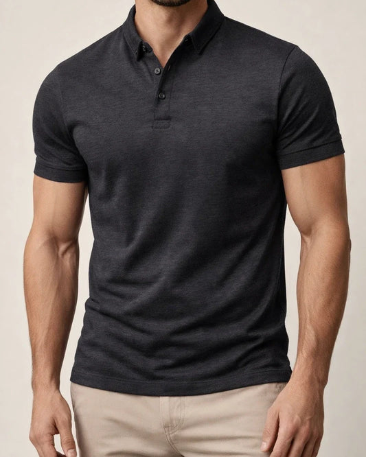 Summer T-shirt Men's Short-sleeved Lapel Sports Casual Solid Color POLO Shirt | JRSEE:bb099bbf-e7cf-4ec7-bf44-c64531615d6f