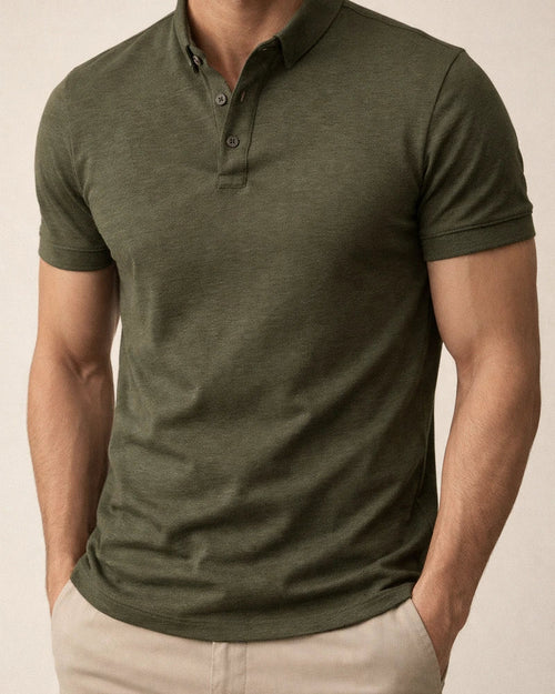 Summer T-shirt Men's Short-sleeved Lapel Sports Casual Solid Color POLO Shirt | JRSEE:729b2a9b-c9a4-455f-a9d3-478998021db6
