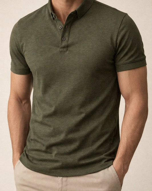 Summer T-shirt Men's Short-sleeved Lapel Sports Casual Solid Color POLO Shirt | JRSEE:729b2a9b-c9a4-455f-a9d3-478998021db6