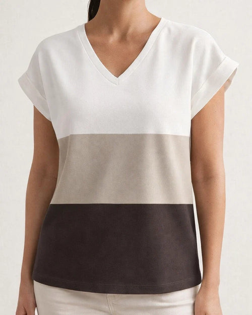 Summer Women's Comfortable Casual T-shirt Printing V-neck Short-sleeved Regular Sleeves Straight Type Pullover Tops Temperament Commuter Style | JRSEE:8c42c04d-a693-4ac4-a880-c1abdc51153e
