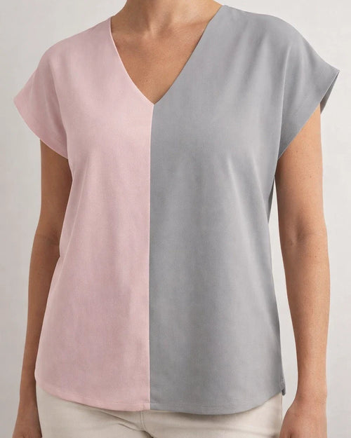 Summer Women's Comfortable Casual T-shirt Printing V-neck Short-sleeved Regular Sleeves Straight Type Pullover Tops Temperament Commuter Style | JRSEE:4f35a20c-11c4-4d6b-a78c-29819aff403e