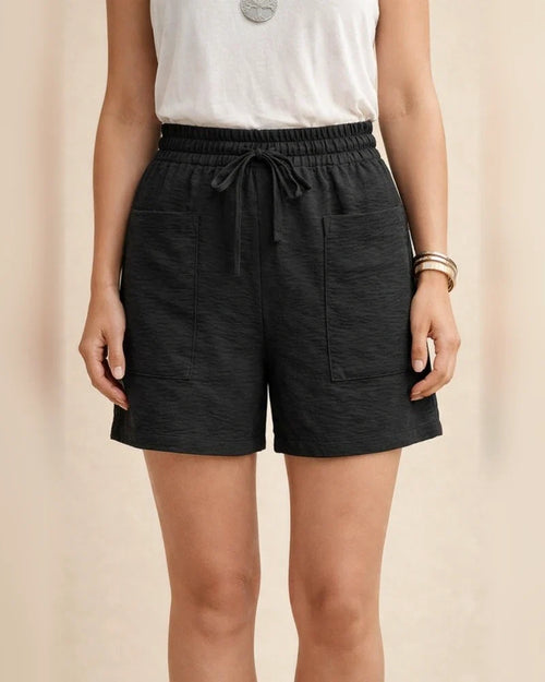 Summer Women's New Loose Linen Casual Shorts Solid Color High Waist Wide Leg Pants | JRSEE:2e7a6edf-6818-4b0a-9802-cb634e345ec3