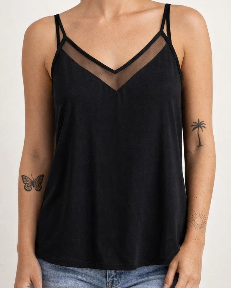 Summer Women's Solid Color V-neck Strapless Tank Top | JRSEE:1476a148-08c9-4292-9c8e-53fa6d87c6a9