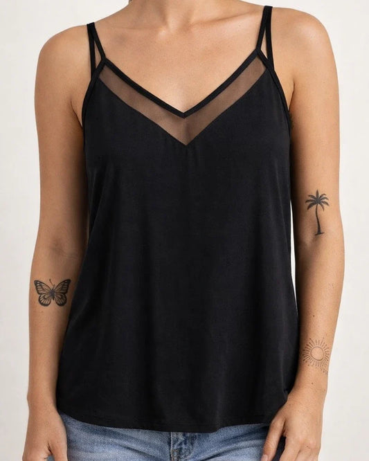 Summer Women's Solid Color V-neck Strapless Tank Top | JRSEE:1476a148-08c9-4292-9c8e-53fa6d87c6a9