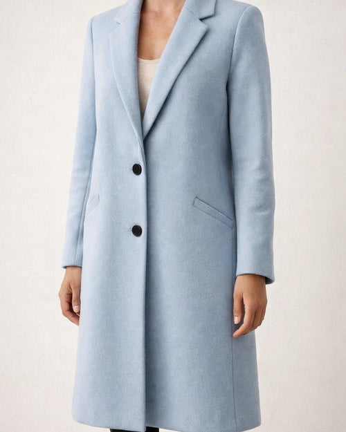 Temperament and Elegant Solid Color Commuter Lapel Medium-length Buttons Tweed Coat Jacket Female | JRSEE:8d8c3692-9f6d-43e2-be31-feeefb396438