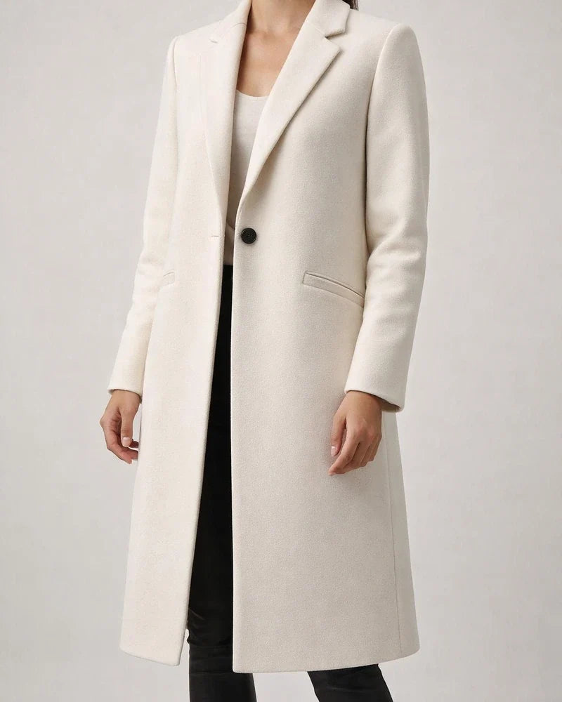 Temperament and Elegant Solid Color Commuter Lapel Medium-length Buttons Tweed Coat Jacket Female | JRSEE:16b6d2bb-8ddb-4fb3-b876-a1e41e1e5131