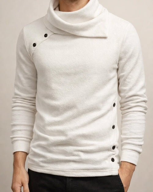 The Basic Public Men's Knit Sweater Men's British Style Casual Warm Pile Collar Turtleneck Sweater Sweater | JRSEE:5d864524-13d4-4e7f-a51b-ce72b800a5f9