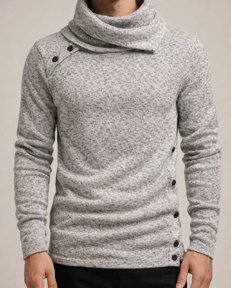 The Basic Public Men's Knit Sweater Men's British Style Casual Warm Pile Collar Turtleneck Sweater Sweater | JRSEE:13113665-a28f-408a-a723-52232ccaddbc