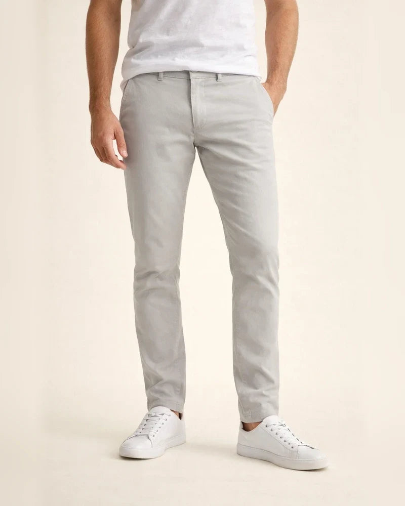The New Casual Pants Men's Pants Fall Section Business Pants Straight Twill High Elastic Solid Color Cotton Pants | JRSEE:75bf1f40-83e8-4607-a3a8-0f442e63620d