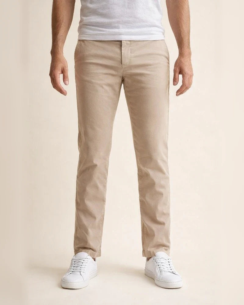 The New Casual Pants Men's Pants Fall Section Business Pants Straight Twill High Elastic Solid Color Cotton Pants | JRSEE:74561a3d-8d79-4cfe-b785-256bc4551ed9