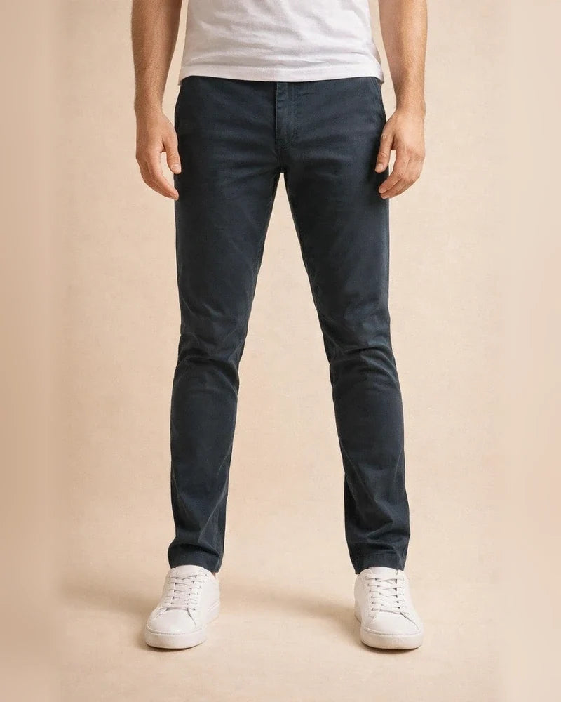 The New Casual Pants Men's Pants Fall Section Business Pants Straight Twill High Elastic Solid Color Cotton Pants | JRSEE:f84e58db-8803-402c-a73b-0d6572aa0a8d