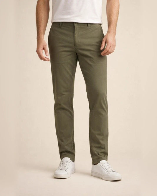 The New Casual Pants Men's Pants Fall Section Business Pants Straight Twill High Elastic Solid Color Cotton Pants | JRSEE:21d9a8a3-b5f9-458a-ba5f-c5753dc27913