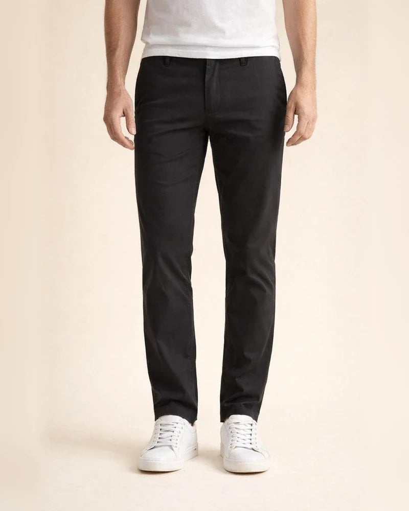 The New Casual Pants Men's Pants Fall Section Business Pants Straight Twill High Elastic Solid Color Cotton Pants | JRSEE:97bedafc-c9ae-4680-a206-0a713870e5b3