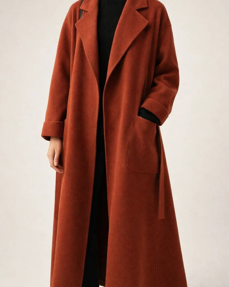 Thick Long Over The Knee Woolen Coat | JRSEE:73ce4c9b-3e35-48c8-a1d3-fdfcea2e4c7c