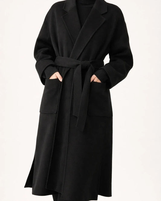 Thick Long Over The Knee Woolen Coat | JRSEE:9a86f356-2d7d-4cb9-9745-a88fd69d96e9