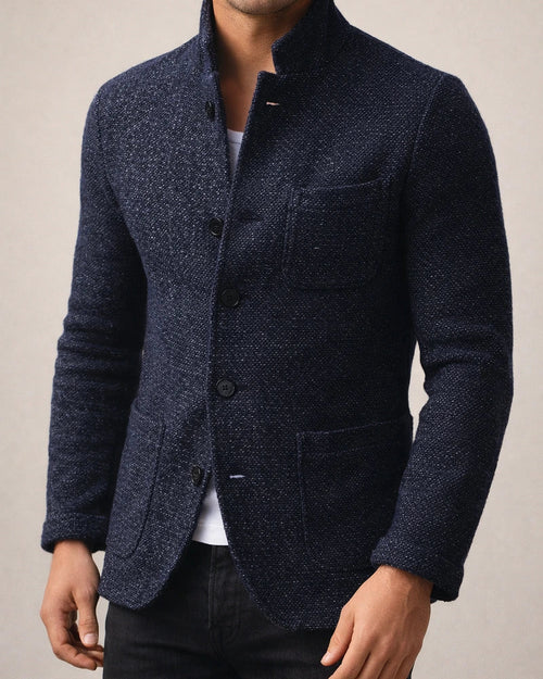Thickened Lapel Knit Cardigan Men's Men's Casual Suit Collar Long-sleeved Pocket Shirt Ribbed Bottom Hem Men's Tops Outerwear Sweater | JRSEE:86e8ab7b-e0f2-496d-b4f5-cbf0c6b7d332