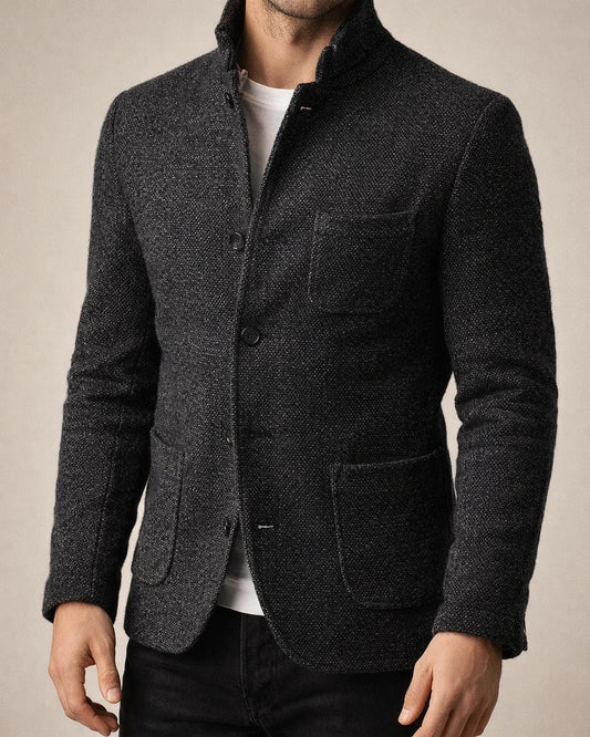 Thickened Lapel Knit Cardigan Men's Men's Casual Suit Collar Long-sleeved Pocket Shirt Ribbed Bottom Hem Men's Tops Outerwear Sweater | JRSEE:931994c0-a6dd-41ef-b937-0947061a63ac