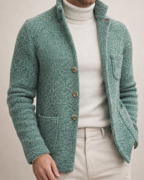 Thickened Loose Men's Knitted Cardigan Stand-up Collar Long Sleeve Single-breasted Pocket Cardigan Casual Men's Jacket | JRSEE:fe6ddd8b-5fbd-4e9f-b3f6-4adbd1a1c5d1