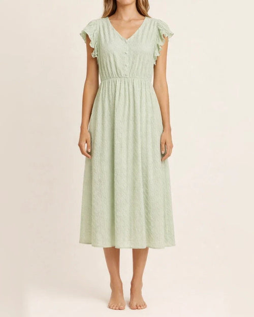 V-neck Pleated Sleeveless Belt Sundress White Dresses | JRSEE:fca5d89f-3946-4a08-ae71-45e1f6a07993
