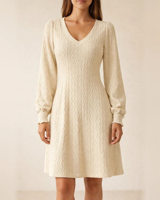V-neck Sexy Waist-slimming Autumn and Winter Warm Temperament Skirt | JRSEE:9cc90e95-a760-4a70-9410-5832f9e5cf38