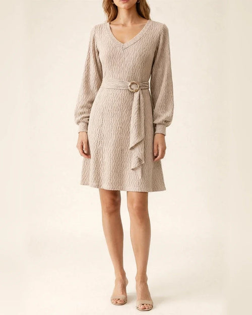 V-neck Sexy Waist-slimming Autumn and Winter Warm Temperament Skirt | JRSEE:c43fa469-e25a-4541-bbbc-87dfeedfcc0c