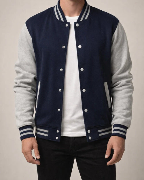 Winter Men's Fleece-Lined Cardigan Jacket Baseball-Style Casual Men's Jacket | JRSEE:a995bca0-c050-4981-a197-9b884189ae5b