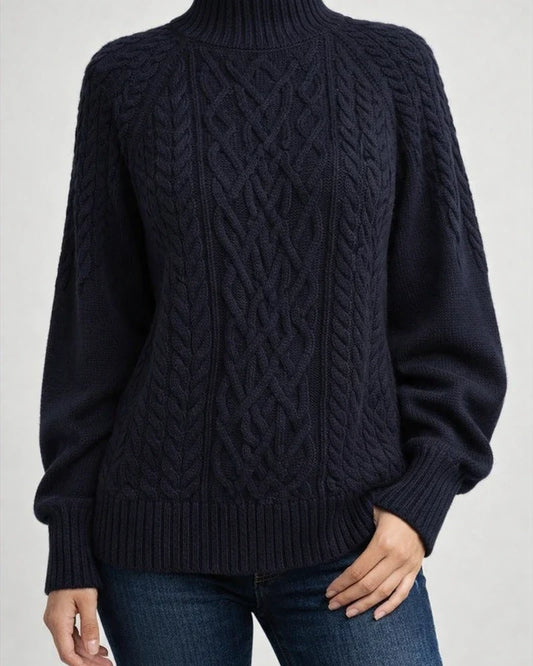 Winter New Mid-neck Sweater Women Loose Long-sleeved Knit Solid Color Sweater | JRSEE:9adecd4a-8a26-44b3-8882-6427cf29bf45