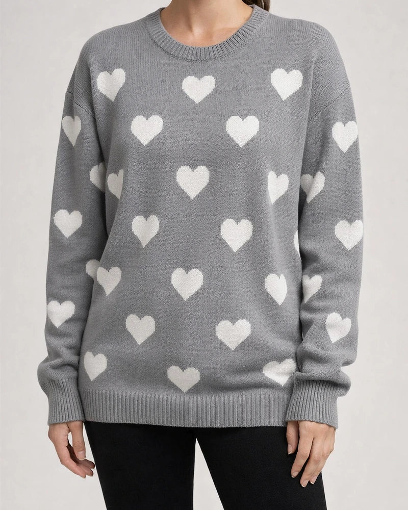 Winter New Valentine's Day Love Pullover Women's Knit Sweater Women Big Size Loose Sweater Women's Clothing | JRSEE:bdf5f2d3-9d63-4438-8ec7-7b4ea46ad136