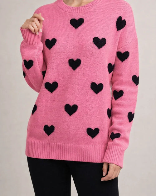 Winter New Valentine's Day Love Pullover Women's Knit Sweater Women Big Size Loose Sweater Women's Clothing | JRSEE:1f1916fa-3c38-4a3b-8c36-bc39ed385c74