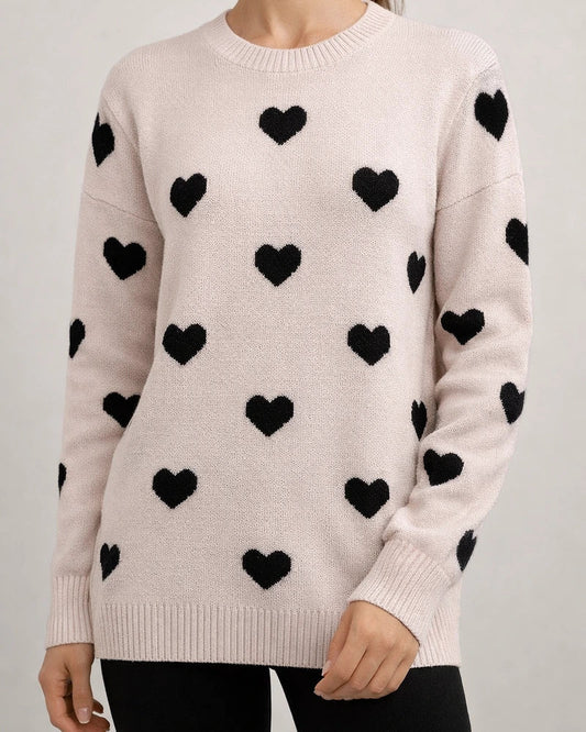 Winter New Valentine's Day Love Pullover Women's Knit Sweater Women Big Size Loose Sweater Women's Clothing | JRSEE:4faf8578-a2be-4a33-931a-33cab86deedb