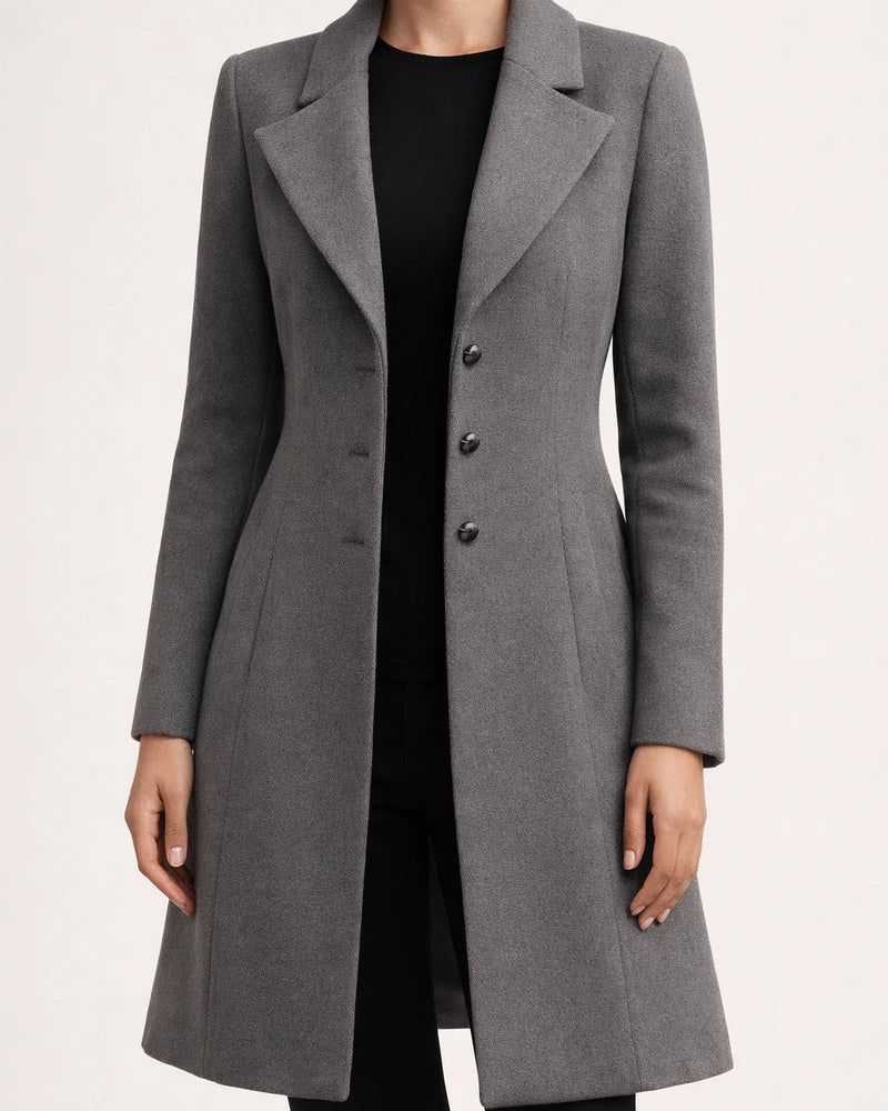 Winter New Women's Coat Korean Version of Slim in The Long Women's Tweed Coat | JRSEE:bc0f1664-5ca3-418c-81e9-4163cd02de3d