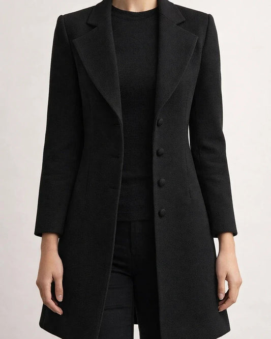 Winter New Women's Coat Korean Version of Slim in The Long Women's Tweed Coat | JRSEE:e552623f-6827-4601-9ec6-b1c7fb5ff545