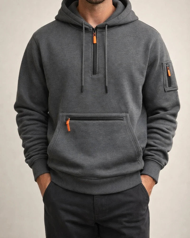 Winter Oversized Fleece-Lined Loose-Fit Men's Casual Sports Workwear Set Hoodie | JRSEE:a4629837-079b-4fc2-b18b-9373c2824569