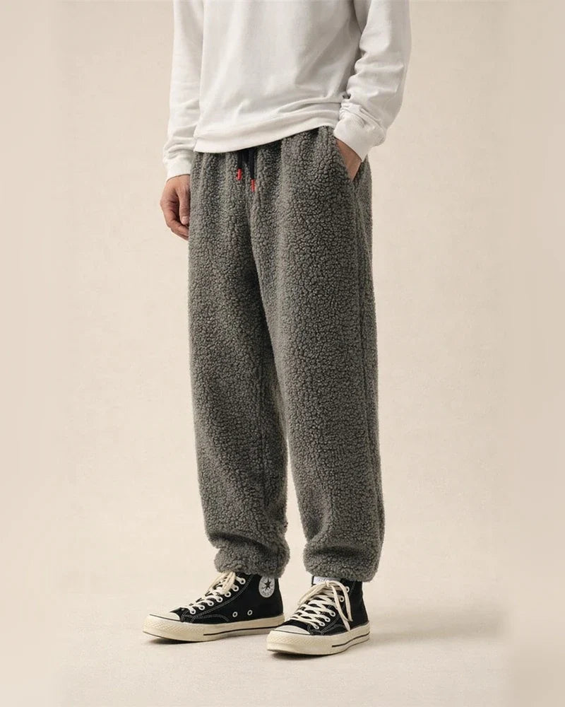Winter Thickened Men's Casual Shearling Warm Pants Men's Cotton Pants Plus Size Harem Pants | JRSEE:231dba28-9e69-4d55-b4a8-7fe229d4b922