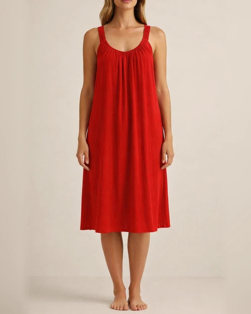 Women's Beach Dress Shirt Casual Vacation Short Summer Halter Dress Solid Color Dresses | JRSEE:0e6d60ae-576b-4f2e-923e-3b07c9dbd813