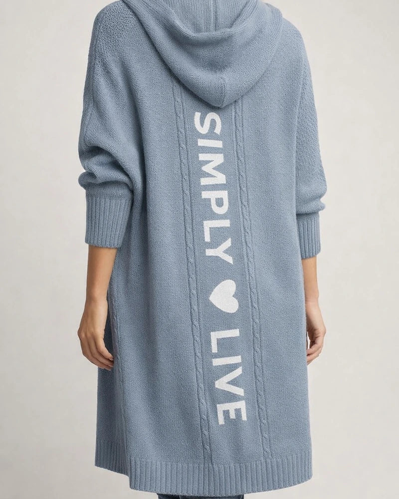 Women's Cardigan Knitted Letter Personalized Stylish Casual Long Sleeve Regular Fit Sweater Cardigans Hooded Fall Winter Gray Camel White | JRSEE:f729cadf-fa0b-498a-b8e5-92be2e0a3a9e