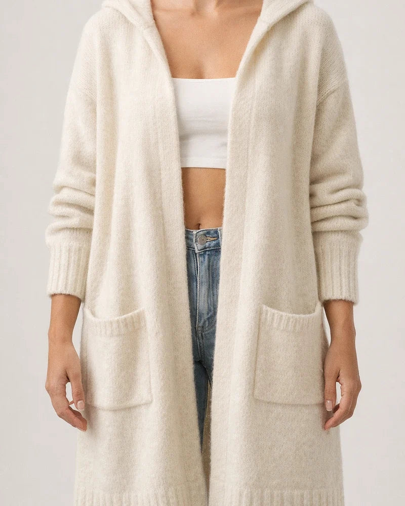 Women's Cardigan Knitted Letter Personalized Stylish Casual Long Sleeve Regular Fit Sweater Cardigans Hooded Fall Winter Gray Camel White | JRSEE:dd57ae2f-b78f-4cb3-afee-5bb9468a779a