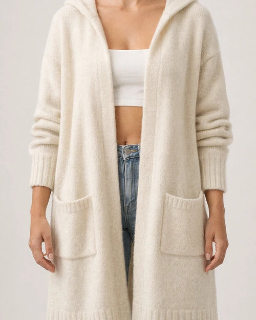 Women's Cardigan Knitted Letter Personalized Stylish Casual Long Sleeve Regular Fit Sweater Cardigans Hooded Fall Winter Gray Camel White | JRSEE:dd57ae2f-b78f-4cb3-afee-5bb9468a779a