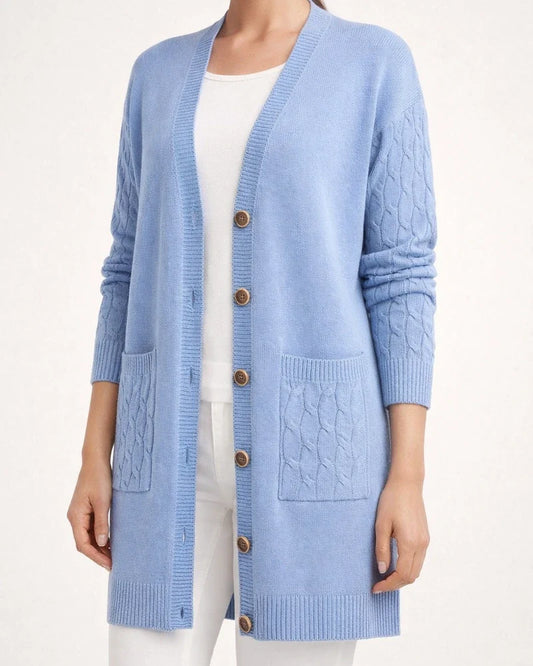 Women's Cardigan Pocket Solid Color Stylish Basic Casual Long Sleeve Regular Fit Sweater Cardigans V Neck Fall Spring Blue Black Camel / Going out | JRSEE:344b57f1-47bf-4b47-93a9-79330572c69e