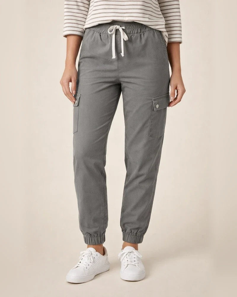 Women's Cargo Pants Joggers Silver Black Khaki Casual Casual Daily Wear High Elasticity Full Length Breathability Solid Colored S M L XL 2XL | JRSEE:bb3e7478-7721-423b-9816-9ad3dfaa7332