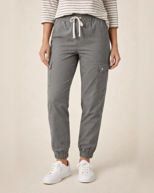 Women's Cargo Pants Joggers Silver Black Khaki Casual Casual Daily Wear High Elasticity Full Length Breathability Solid Colored S M L XL 2XL | JRSEE:bb3e7478-7721-423b-9816-9ad3dfaa7332