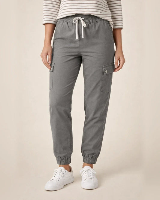 Women's Cargo Pants Joggers Silver Black Khaki Casual Casual Daily Wear High Elasticity Full Length Breathability Solid Colored S M L XL 2XL | JRSEE:bb3e7478-7721-423b-9816-9ad3dfaa7332