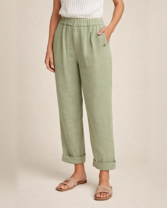 Women's Casual Chinos Trousers Pleated Front Pocket Full Length Pants Casual Daily Micro-elastic Chinese Style Linen / Cotton Blend Breathable Quick Dry Mid Waist Loose Green White Gray Khaki Sky Blue | JRSEE:a47f0cc4-6fd9-4cbb-a306-e2e7adbfbc6a
