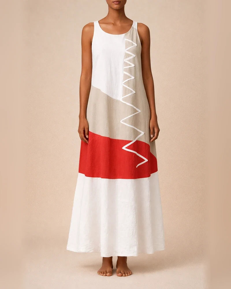 Women's Casual Dress Boho Dress Long Dress Maxi Dress Blue Khaki Red Sleeveless Graphic Print Fall Spring Summer Crew Neck Fashion Daily Vacation Summer Dress 2022 S M L XL XXL 3XL 4XL 5XL | JRSEE:c0db5e27-362f-40ee-9010-270ce4e878de