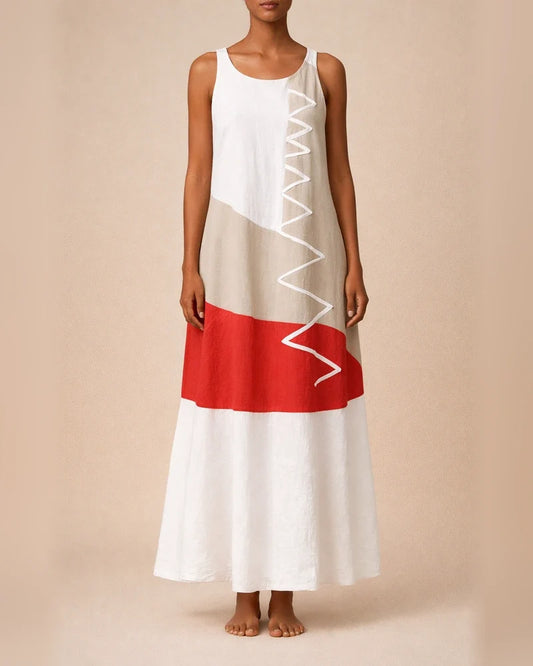 Women's Casual Dress Boho Dress Long Dress Maxi Dress Blue Khaki Red Sleeveless Graphic Print Fall Spring Summer Crew Neck Fashion Daily Vacation Summer Dress 2022 S M L XL XXL 3XL 4XL 5XL | JRSEE:c0db5e27-362f-40ee-9010-270ce4e878de